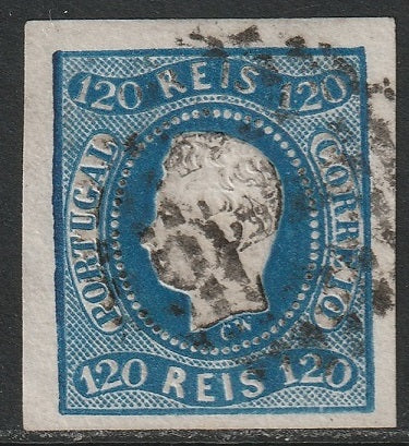 Portugal 1866 Sc 24 used blue