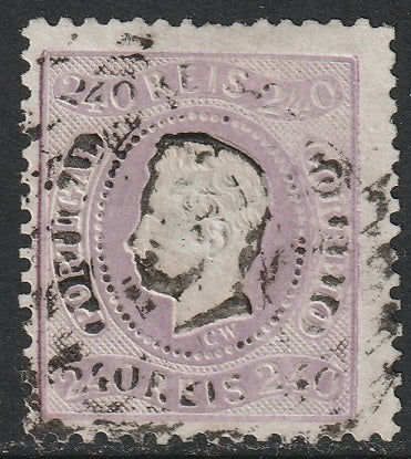 Portugal 1870 Sc 33 used violet