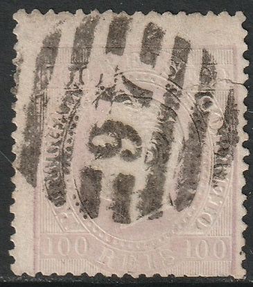 Portugal 1871 Sc 45b used "46" (Porto) cancel perf 13.5 small tear