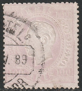 Portugal 1872 Sc 45a used perf 14