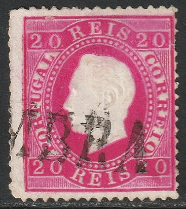 Portugal 1884 Sc 40a used Coimbra cancel perf 13.5