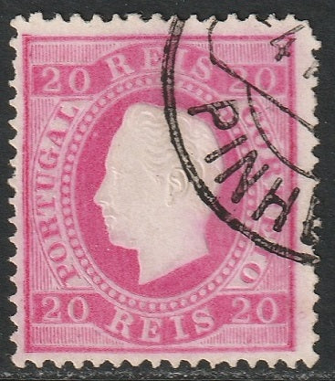 Portugal 1884 Sc 40a used Pinhel cancel perf 13.5