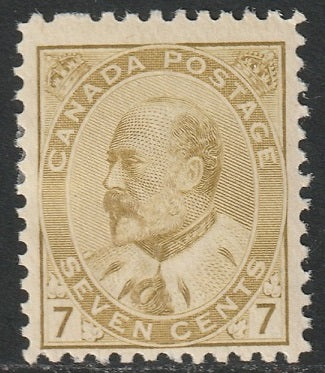 Canada 1903 Sc 92c/ii MH* yellow olive