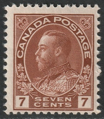 Canada 1924 Sc 114 MNH** dry printing crease