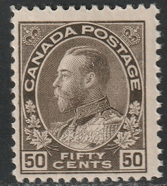 Canada 1925 Sc 120 MNH** black brown dry printing