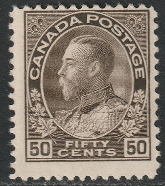 Canada 1925 Sc 120 MNH** black brown dry printing