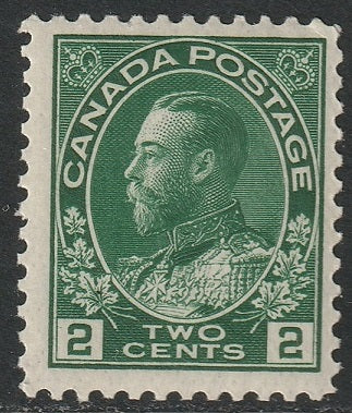 Canada 1924 Sc 107a MNH** thin paper deep green wet printing