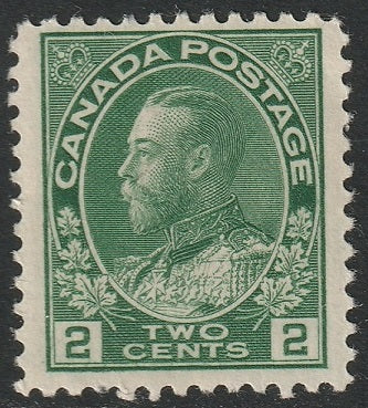 Canada 1923 Sc 107e MNH** green dry printing