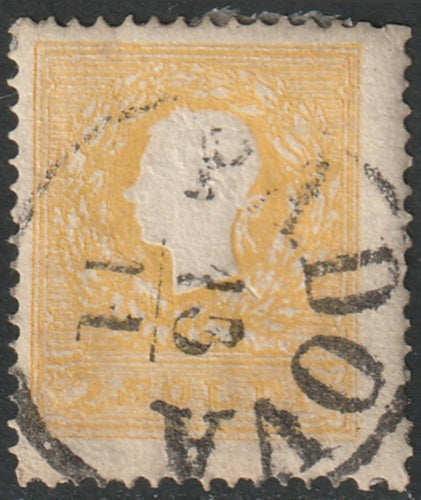 Lombardy Venetia 1858 Sc 7 used Padova cancel type II