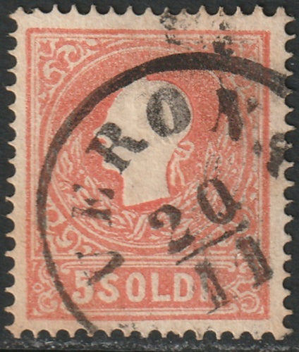 Lombardy Venetia 1858 Sc 10a used Verona cancel type I