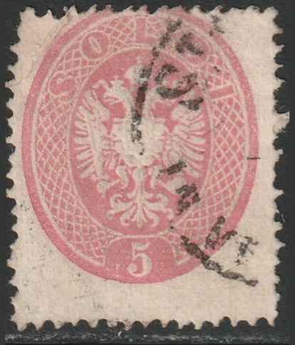 Lombardy Venetia 1863 Sc 17 used St. Lucia in Venezia cancel