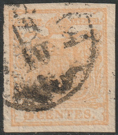 Lombardy Venetia 1850 Sc 1b used Verona cancel yellow