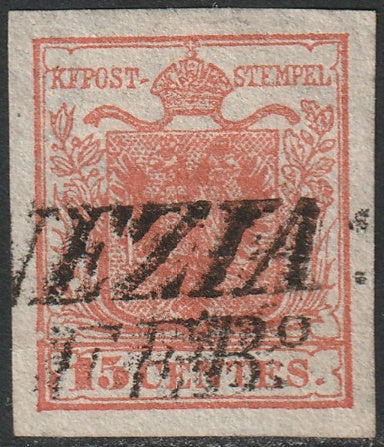 Lombardy Venetia 1850 Sc 4b used Venezia cancel type I