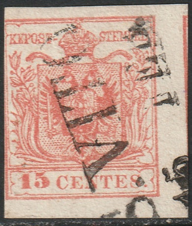 Lombardy Venetia 1854 Sc 4g used S. Vito cancel type III