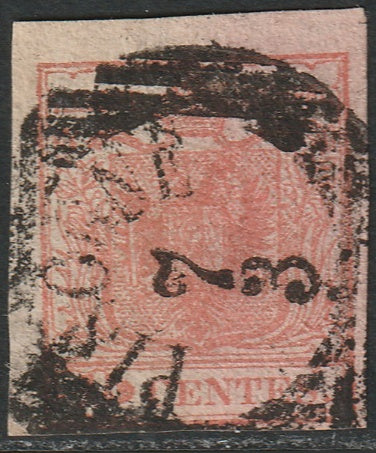 Lombardy Venetia 1850 Sc 4f used Pisogne cancel type II