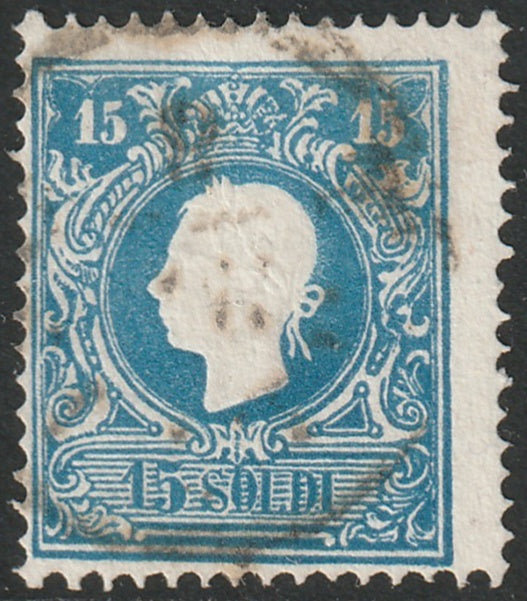Lombardy Venetia 1859 Sc 12 used unidentified cancel type II