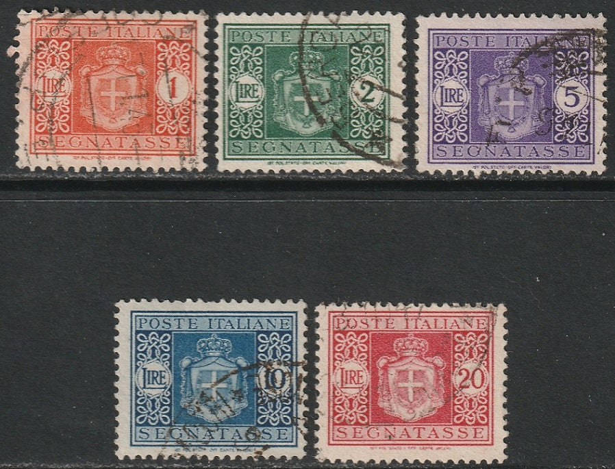 Italy 1946 Sc J60-4 postage due set high values used