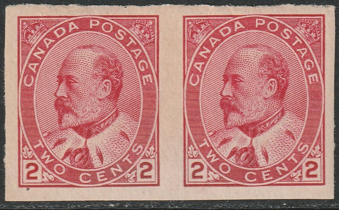 Canada 1903 Sc 90A imperf pair MLH*