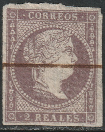 Spain 1856 Sc 43a specimen (muestra)