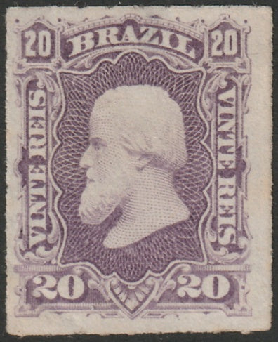 Brazil 1878 Sc 69a MNG(*) corner crease/small thin