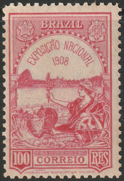 Brazil 1908 Sc 189 MH* disturbed gum