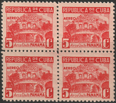 Cuba 1937 Sc C24 air post block MNH**