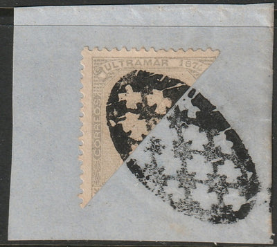 Cuba 1874 Sc 61a bisect used on piece