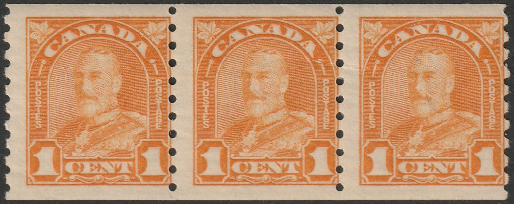 Canada 1930 Sc 178 coil strip of 3 MNH**