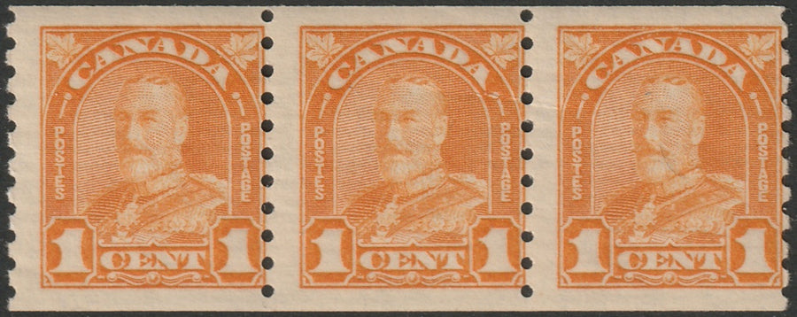 Canada 1930 Sc 178 coil strip of 3 MNH**