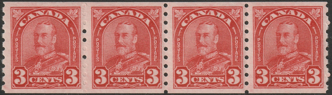 Canada 1931 Sc 183 coil strip of 4 MLH*