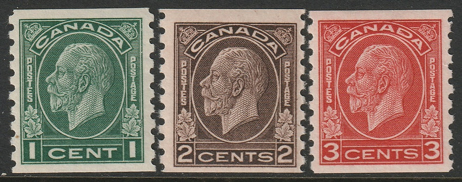 Canada 1933 Sc 205-7 coil set MLH*