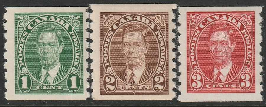 Canada 1937 Sc 238-40 coil set MNH**