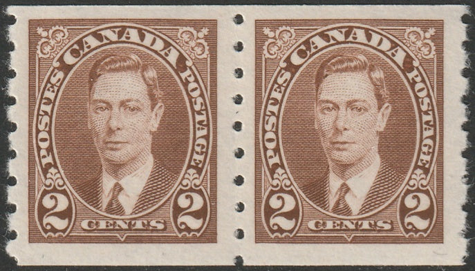 Canada 1937 Sc 239 coil pair MNH**