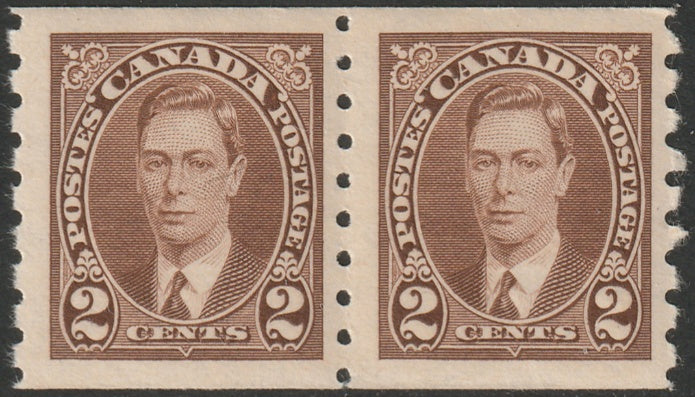 Canada 1937 Sc 239 coil pair MNH**