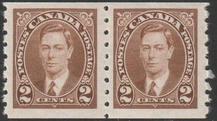 Canada 1937 Sc 239 coil pair MNH**