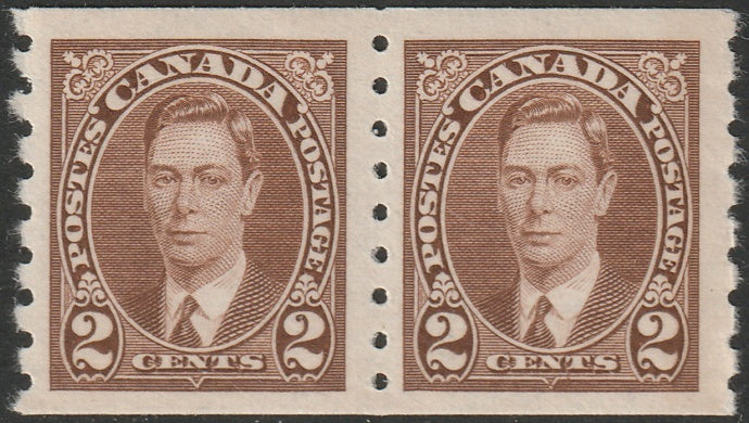 Canada 1937 Sc 239 coil pair MNH**