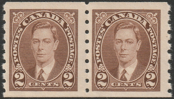 Canada 1937 Sc 239 coil pair MNH**