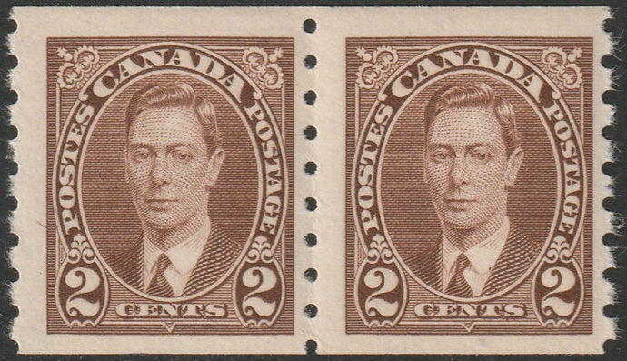 Canada 1937 Sc 239 coil pair MNH**