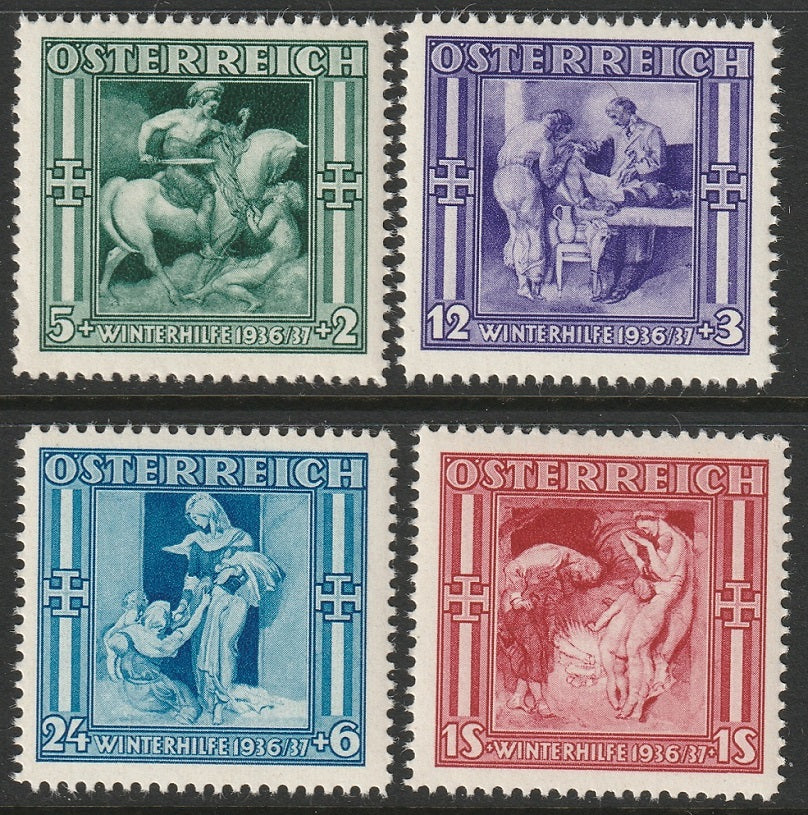 Austria 1936 Sc B142-5 set MNH**