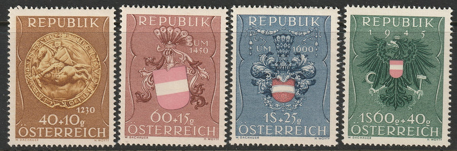 Austria 1949 Sc B264-7 set MNH**