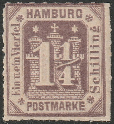 Hamburg 1866 Sc 24 MLH*