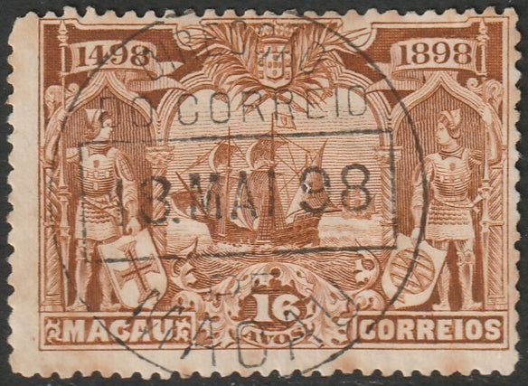 Macao 1898 Sc 73 used toning spots