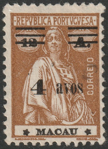 Macao 1931 Sc 261 MNG(*) thin