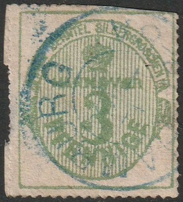 Hanover 1864 Sc 25 used edge thin