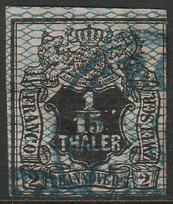 Hanover 1856 Sc 13 used large thins