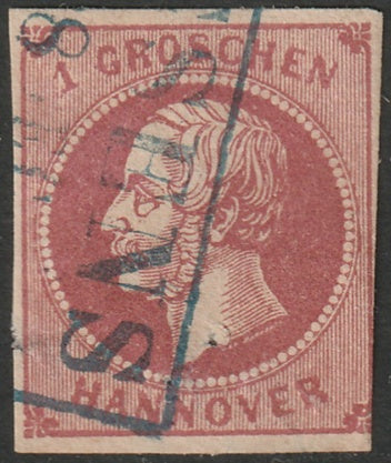 Hanover 1859 Sc 19b used Esens cancel thins