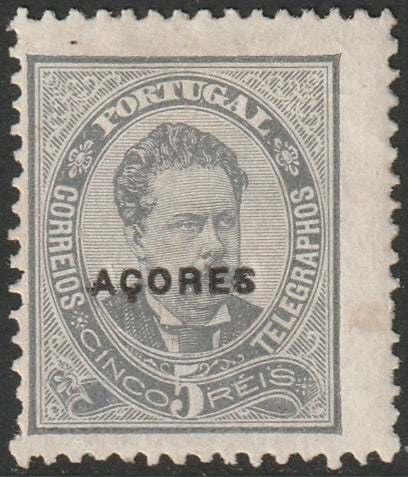 Azores 1882 Sc 44 MH* surfaced paper