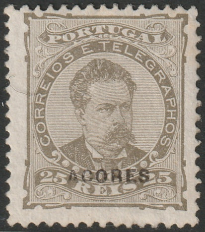 Azores 1882 Sc 50 MNH** ordinary paper "missing cedille under C"