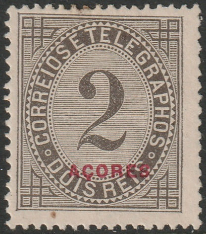 Azores 1888 Sc P5a newspaper MH* possibly regummed