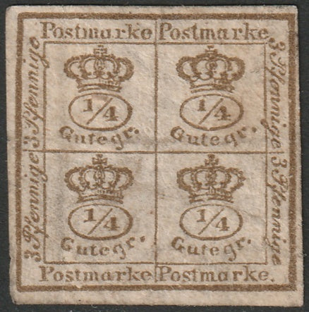 Brunswick 1857 Sc 12a MNG(*) yellow brown